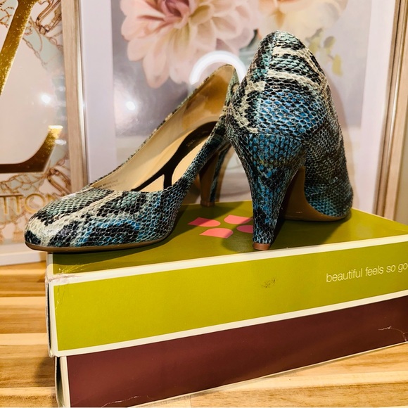 Naturalizer N5 Comfort - Clava Style in Teal, snakeskin look, EUB, IOB - Picture 2 of 14